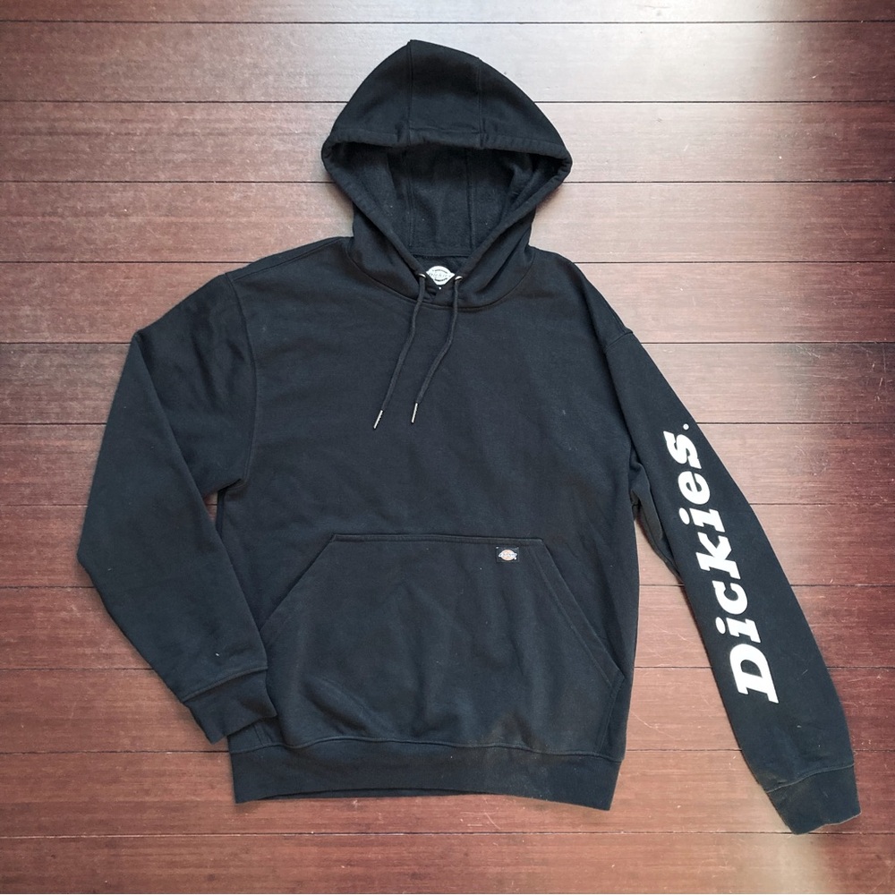 Dickies Water Repellent Sleeve Logo Hoodie Men’s Size Medium Black TW22BKBK M